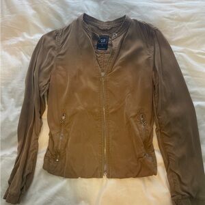 Women’s  Tan Bomber Jacket